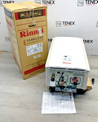 #ad Rinnai V75iN Indoor Tankless Water Heater Natural Gas 180K BTU S 32 #5230 $559.99