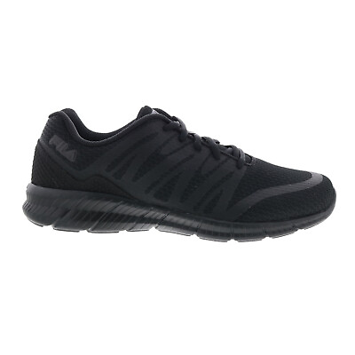 #ad Fila Memory Fantom 5 1RM01400 001 Mens Black Canvas Athletic Running Shoes $48.99