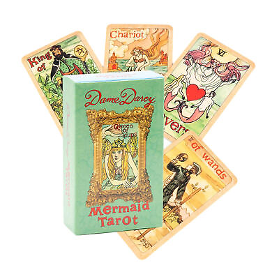 #ad Mermaid Tarot 78 3 General Instruction Cards Brand New $13.70