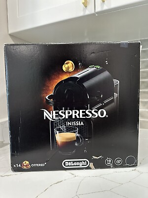 #ad Nespresso INISSIA DeLonghi EN80 1200W Espresso Coffee Machine Black BRAND NEW $80.00