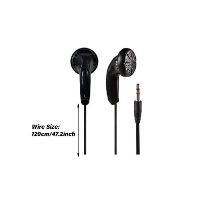 ABS Wired Earphone Noise Reduction Gift With Mic HiFi Stereo Storage Bag Ear $5.27