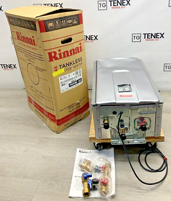 #ad Rinnai RL75iP Indoor Tankless Water Heater Propane Gas 180K BTU S 7 #4749 $639.99