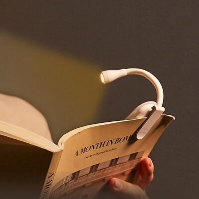 #ad Mini LED Book Light for Reading in Bed 3 Colors Adjustable Brightness USB Rec... $17.34