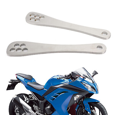 #ad Adjustable Suspension Drop Link Kits Lowering For Kawasaki Z800 NINJA 250 300 $35.61