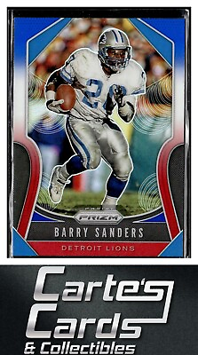 #ad Barry Sanders 2019 Panini Prizm #275 Red White and Blue Detroit Lions $3.95