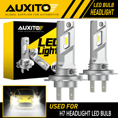 #ad AUXITO H7 LED Headlight Bulbs High Low 6500K Bright White CANBUS ERROR FREE E4EA $23.74
