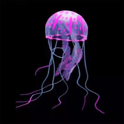 #ad Fish Tank Fluorescent Glowing Artificial Simulated Jellyfish Ornament HOT $1.53