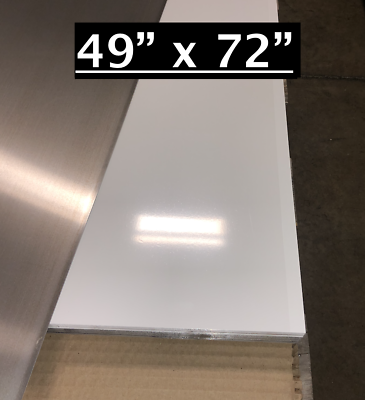 #ad 49quot; x 72quot; White Aluminum Sheet Flat .030” Thick Cargo Trailer Repair etc. $229.50