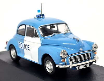 #ad Atlas 1 43 Morris Minor UK Police Car 1957 Blue White Diecast model car 07 GBP 19.99