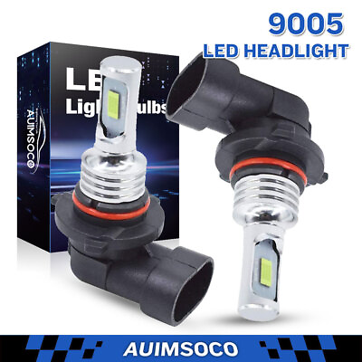 #ad 9005 HB3 LED Headlight High Beam 6500K For Nissan Altima Titan Murano 2x Bulbs $16.99