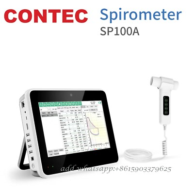 #ad Spirometer portable lung function PC software FVC VC MVV MV functions SP100A $899.00