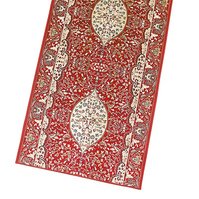 #ad Runner Area Rug 2#x27; 2quot; Wide Sold by Foot Red Silk Blend Renovator#x27;s Supply $16.99