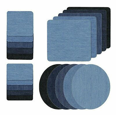 #ad 5 Colors DIY Iron on Denim Fabric Patches for Clothing Jeans Repair Kit（20pcs ） $5.48