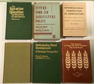 #ad Lot vtg books AGRICULTURE food POLICY rural developmentPRICEcigarette industry $59.00