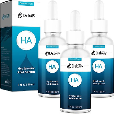 #ad 3 Pack Hyaluronic Acid Serum for Face Moisturizing Anti Aging Serum; Exp 4 10 26 $24.99