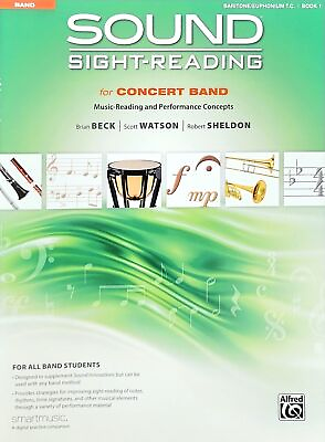 #ad Sight Reading for Concert Band Baritone Euphonium T.C. Book 1 $17.99
