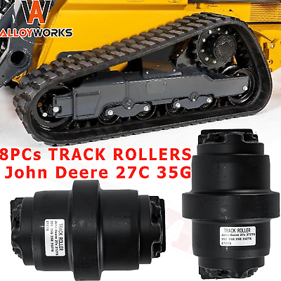 #ad 8PCs Bottom Roller Track Roller For John Deere 27C 27ZTS 35C 35G 35D 35ZTS $1059.00