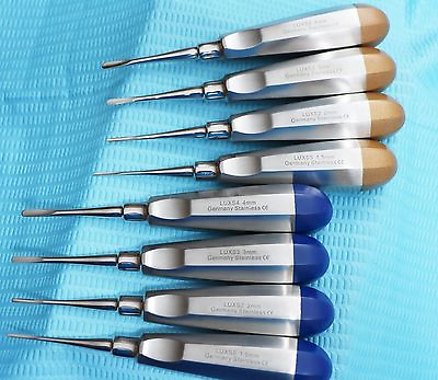 #ad GERMAN 8 PC STRAIGHT DENTAL SURGERY EXTRACTING LUXATING APICAL ROOT TIP ELEVATOR $26.21