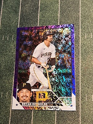 #ad Bryan Reynolds NUMBERED 799 💥🤯🤯 PURPLE FOIL 🟣 Topps 2023 💥 Pirates 💥 $10.00
