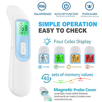 #ad Medical NON CONTACT Digital IR Infrared Thermometer LCD Body Forehead Objects $53.99