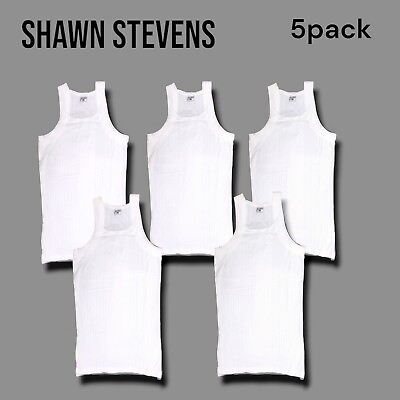 #ad Shawn Steven#x27;s Muscle Shirt 5 Pack Size Large $11.99