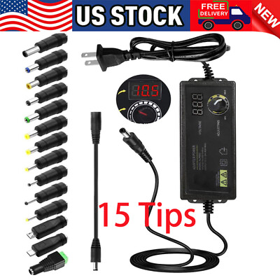 #ad 60W Power Supply DC 3V 24V Adjustable Variable Universal Switching AC DC Adapter $15.95