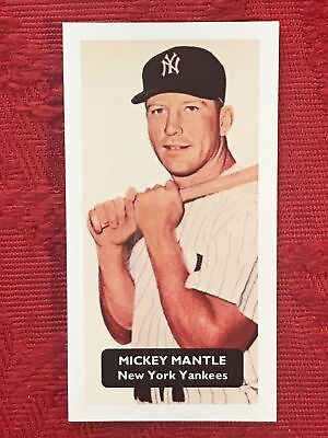#ad MICKEY MANTLE BASEBALL CARD N.Y. YANKEES RARE U.K. ISSUE VERY SCARCE CARD MINT $8.85