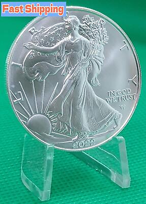 #ad 2022 Silver American Eagle Coin BU From Tube Free Daily Shippin $25.99