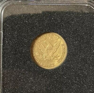 #ad 1901 S $5 Gold Liberty Head Half Eagle Uncirculated U.S. Coin $629.00