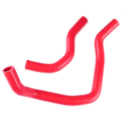 Fit 89 92 Civic EF8 EF9 CRX B16A Bolt On Silicone Radiator Hose Heater Red Pipe $51.99