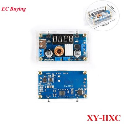#ad XY HXC DC DC 5A Step Down Buck Power Module Power Display LED Drive with Shell $9.92
