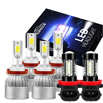 #ad For Nissan Altima 2007 2018 Combo LED Headlight Kits High Low BeamFog Bulbs $42.99