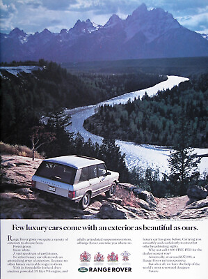 #ad 1989 RANGE ROVER Genuine Vintage Ad MSRP $37000 FREE SHIPPING $18.88