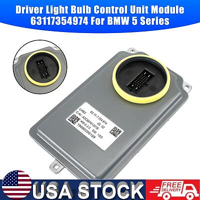 #ad Driver Light Bulb Control Unit Module 63117354974 For BMW 5 Serie $136.65