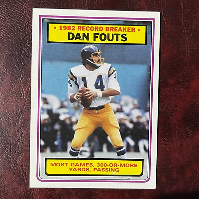 #ad 1983 Topps Set DAN FOUTS RB #3 SAN DIEGO CHARGERS NM MINT *HIGH GRADE* $1.99