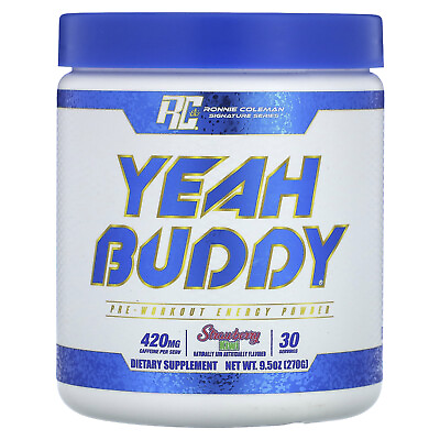 #ad #ad Signature Series Yeah Buddy Pre Workout Energy Powder Strawberry Kiwi 9.5 oz $23.61