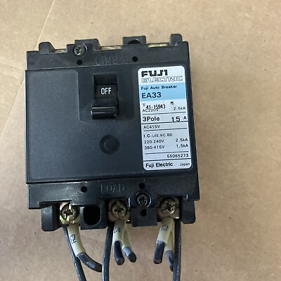 #ad Fuji Electric Circuit Breaker EA33 30A 2.5kA 3 Pole $7.50