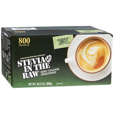 #ad Stevia In The Raw 800 Plant Based Zero Calorie Sweetener Packets Sugar sub $28.94