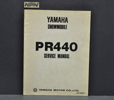 #ad Vintage 1976 Yamaha PR440 Snowmobile Shop Service Manual LIT 12618 A2 00 $14.99