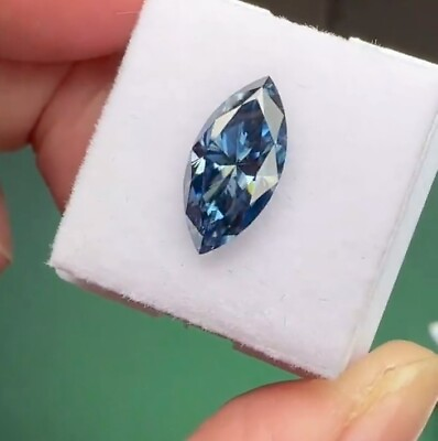 #ad AAA 3CT Natural Diamond Marquise Blue Color Cut D Grade VVS1 1 Free Gift $95.20