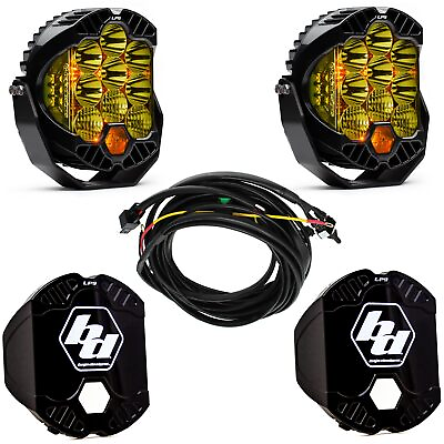 #ad Baja Designs® LP9 Pro Pair Amber LED Driving Combo Toggle Harness Rock Guards $1417.75