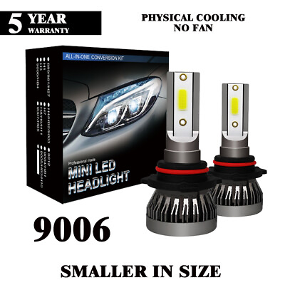 #ad 2PCS 9006 HB4 COB 12000LM LED Headlight Bulb Kit Hi Lo Power Beam Headlamp 6000K $8.00