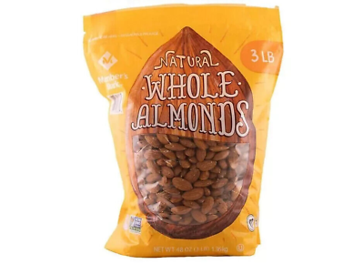 #ad Member#x27;s Mark Natural Whole Almonds 3 lbs. Great Price $18.00