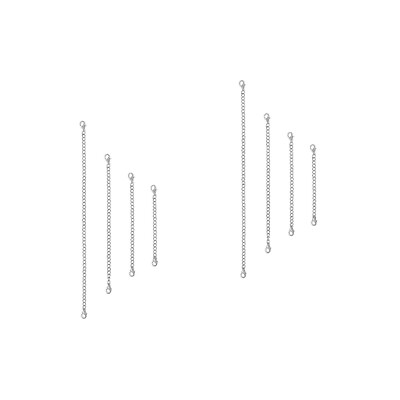 #ad 4pcs Extender Chain Set 4 Different Length Necklace Extender Gold $9.67