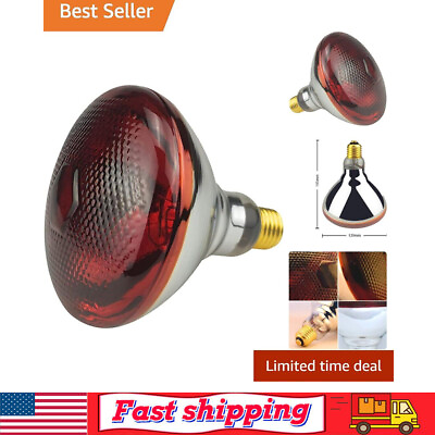 #ad Multi Purpose Heat Lamp Bulbs Red Infrared 250 Watts E26 Base Glass Bulb $11.99