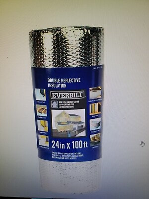 #ad Everbilt 24in × 100 Ft. Double reflective insulation Radiant Barrier $80.00