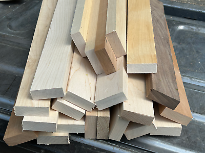 High quality Maple Hardwood Cutting Board Blocks 3 4”x 2”x 18quot; 21 PC $35.00