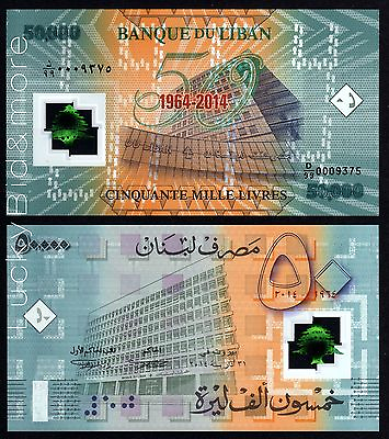#ad D 99 ░▒▓ REPLACEMENT ▓▒░ 50000 LL Polymer 2014 BDL 50 Years Anniversary LEBANON $155.00