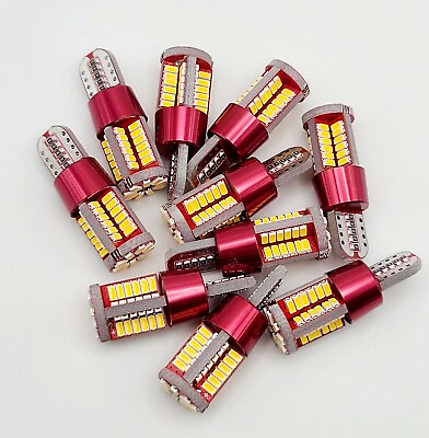 #ad 10 Super Bright mini LED T5 Wedge Base Replacement Halogen Low Voltage Bulbs 12v $15.99