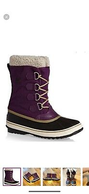#ad Sorel Winter Carnival 8 Purple Dahlia New Boots Winter Womens Rain SOLD OUT $79.00
